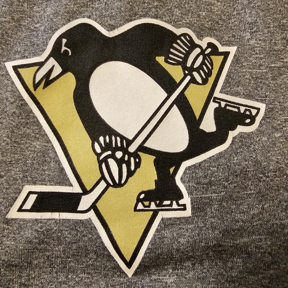 NHL Pittsburgh Penguins Grey T-shirt. Size:L - Picture 1 of 4